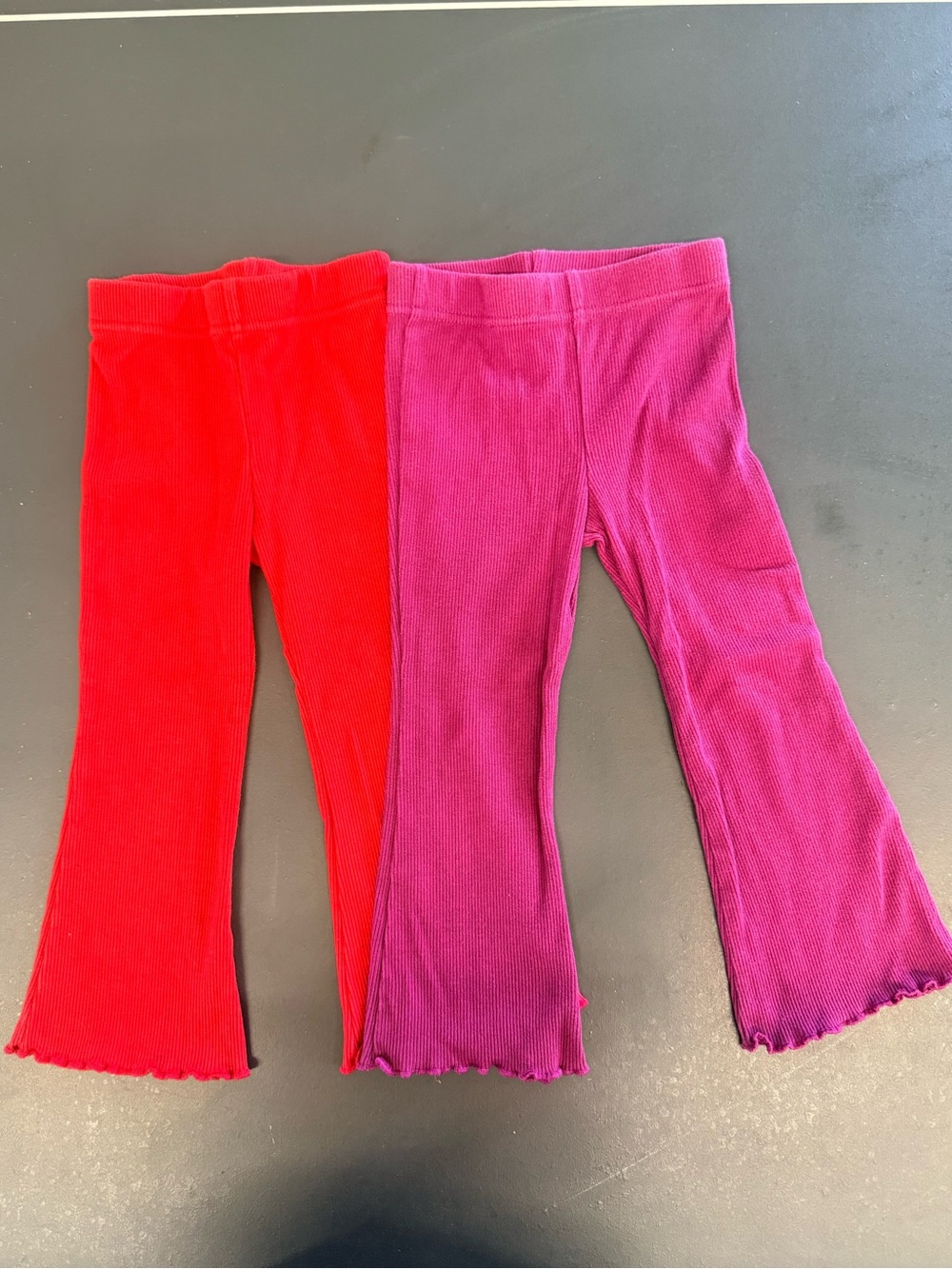 Granimals Toddler Girl Rib Flare Leggings, Size 2T, Bundle of 2